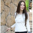 59th Street - Lace-Bow Ribbed Top