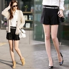 Jcstyle - Pleated Shorts with Belt