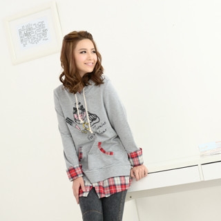 Inset Shirt Hooded Dress