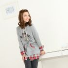 prischu essentials - Inset Shirt Hooded Dress