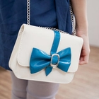 CatWorld - Patent Bow-Accent Handbag