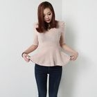 kenzi w - Elbow-Sleeve Peplum Top