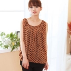 ZOO - Chiffon-Panel Polka Dot Top
