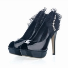 Grace Candy - Rhinestone Mesh-Trim Pumps