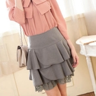 Tokyo Fashion - Lace-Hem Ruffle Skirt