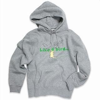 Hooded Pullover - 'Like a bird'