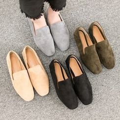 VIVIER - Round-Toe Faux-Suede Loafers VIVIER - Round-Toe Faux-Suede Loafers
