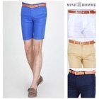 MINE M HOMME - Linen Cuffed-Hem Shorts