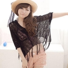 ZOO - V-Neck Fringed Knit Top