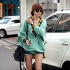 REDOPIN - Flutter Sleeve Zip Hoodie