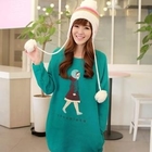 CLICK - Brushed Fleece Girl Print Pullover