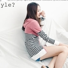 BAIMM - Striped Hooded Cardigan