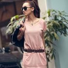 PUFFY - Belted Short-Sleeve Dress