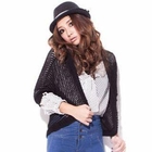 ZOO - Dolman-Sleeve Open-Knit Cardigan