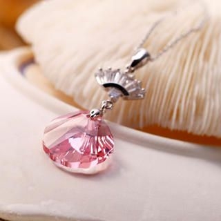 Crystal Seashell Pendant