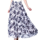O.SA - Two-Way Patterned Tiered Maxi Skirt