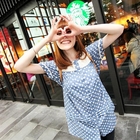 Tokyo Fashion - Eyelet-Lace Panel Dotted Blouse