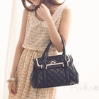 PG Beauty - Scalloped-Trim Quilted Satchel