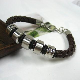 Genuine-Leather Woven Metal Bands Genuine-Leather Woven Metal Bands