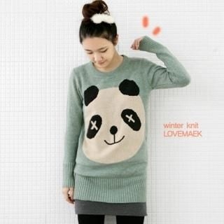 Panda-Accent Knit Top Panda-Accent Knit Top
