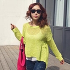 BBon-J - Drop-Shoulder Pointelle Knit Top