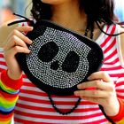Smoothie - Rhinestone Panda Pattern Crossbody Bag