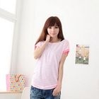 Maymaylu Dreams - Striped Boatneck Cotton Tee