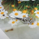 Angelove - Rhinestone Crown Hair Pin