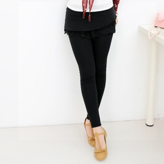 Inset Lace Miniskirt Leggings Inset Lace Miniskirt Leggings