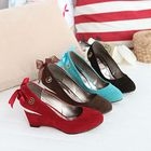 Smoothie - Ribbon-Back Wedge Pumps