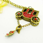 Fit-to-Kill - Cinderella With Crystal Shoes Necklace -Copper 