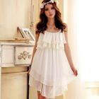 JK2 - Sleeveless Ruffled Chiffon Dress