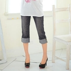 RingBear - Washed Cropped Jeans