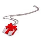 Sweet & Co. - XL Red Glitter Present Long Necklace