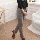 CatWorld - Houndstooth Harem Pants with Woven Belt
