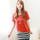 F-DNA - Set: Striped-Hem Slipdress + Short-Sleeve Tee