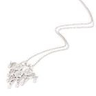 Keleo - 18K White Gold Pendant with Diamonds