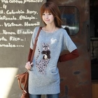 CLICK - Cat-Appliqué Knit Top
