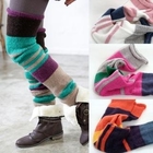 Sunbijou - Multicolor Striped Knit Leg Warmer