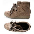 HAPPY CAT - Perforated High-Top Sneakers