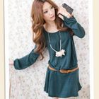 Tokyo Fashion - Long-Sleeve Shirred Knit Dress