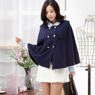 Double-Breasted Cape Coat