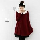 lovemark - Contrast Collar Knit Dress