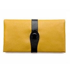 19th Street - Genuine Leather Color-Block Long Wallet