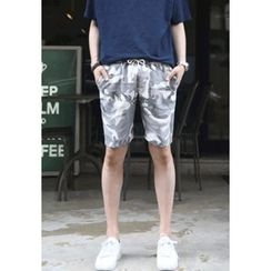 PLAYS - Band-Waist Camouflage Shorts PLAYS - Band-Waist Camouflage Shorts