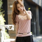 Tokyo Fashion - Shirred-Sleeve Corsage-Accent Top