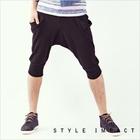 Style Impact - Drawstring-Waist Cropped Harem Pants