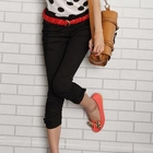 ZOO - Bow-Detail Cropped Skinny Pants