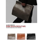 SLIM&FIT - Faux-Ostrich Skin Clutch