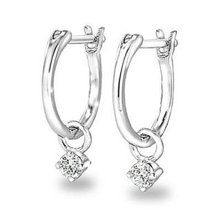 18K White Gold Diamond Earrings 18K White Gold Diamond Earrings
